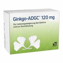Abbildung: Ginkgo Adgc 120 mg Filmtabletten 60 St, Filmtabletten PZN 13820408 