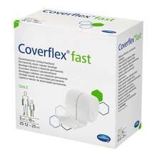 Abbildung: Coverflex fast Schlauchverband Größe 2 5 cmx10 m weiß 1 St, Verband PZN 13828315 