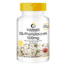 Abbildung: DL-Phenylalanin 500 mg Tabletten 100 St, Tabletten PZN 13874947 