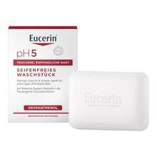 Abbildung: Eucerin pH5 seifenfreies Waschstück empfindlich Haut 100 g, Körperpflege PZN 13889251 