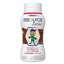 Abbildung: Resource Junior Schokoladen-Geschmack flüssig 4X200 ml, Flüssigkeit PZN 13912317 
