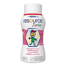 Abbildung: Resource Junior Erdbeer-Geschmack flüssig 4X200 ml, Flüssigkeit PZN 13912398 