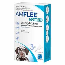 Abbildung: Amflee combo 268 / 241,2mg Lösung z.Auf.für Hunde 20-40kg 3 St, Lösung PZN 13921701 