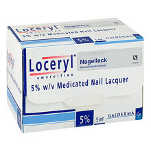 Abbildung: Loceryl Nagellack gegen Nagelpilz Direkt-Applikat. 5 ml, Wirkstoffhaltiger Nagellack PZN 13928778 
