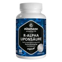 Abbildung: R-Alpha-Liponsäure 200 mg hochdosiert vegan Kapseln  60 St, Kapseln PZN 13947505 