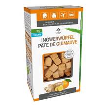 Abbildung: Ingwer Ginjer Ingwerwürfel Orange 60 g, Würfel PZN 14004042 