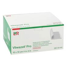 Abbildung: Vliwazell Pro superabsorb.Kompresse steril 10x10 cm 10 St, Kompressen PZN 14005142 