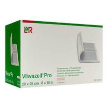 Abbildung: Vliwazell Pro superabsorb.Kompresse steril 20x25 cm 10 St, Kompressen PZN 14005171 