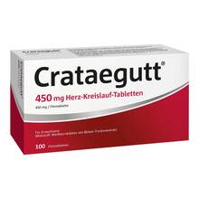 Abbildung: Crataegutt 450 mg Herz-Kreislauf-Tabletten 100 St, Filmtabletten PZN 14064535 