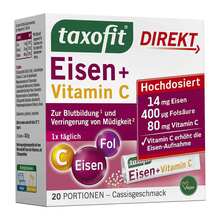Abbildung: Taxofit Eisen + Folsäure Direkt Granulat 20 St, Granulat PZN 14136743 