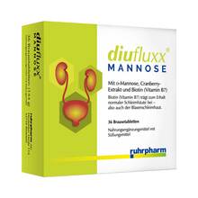 Abbildung: Diufluxx Mannose Brausetabletten 36 St, Brausetabletten PZN 14164596 