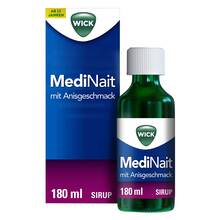 Abbildung: Wick Medinait mit Anisgeschmack Sirup 180 ml, Sirup PZN 14169004 