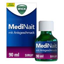 Abbildung: Wick Medinait mit Anisgeschmack Sirup 90 ml, Sirup PZN 14169010 