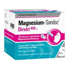Abbildung: Magnesium Sandoz Direkt 400 mg Sticks 48 St, Granulat PZN 14210072 