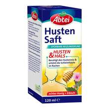 Abbildung: Abtei Husten Saft Eibisch Honig 120 ml, Sirup PZN 14217080 