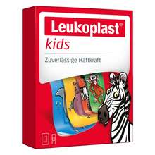 Abbildung: Leukoplast kids Strips 19x56 mm 8 St / 38x63 mm 4 St 12 St, Pflaster PZN 14219707 