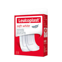 Abbildung: Leukoplast soft white Strümpfe 19x72mm 12St / 38x72mm 8St 20 St, Pflaster PZN 14219742 