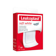 Abbildung: Leukoplast soft white Pflasterstrips 38x72 mm 10 St, Pflaster PZN 14219759 