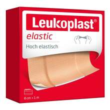 Abbildung: Leukoplast Elastic Pflaster 8 cmx1 m 1 St, Pflaster PZN 14219819 