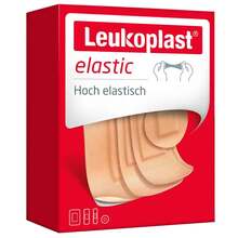 Abbildung: Leukoplast Elastic Strips 19x76 / 25x76/50x76/22 mm 40 St, Pflaster PZN 14219848 