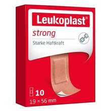 Abbildung: Leukoplast strong Strips 19x56 mm 10 St, Pflaster PZN 14219908 