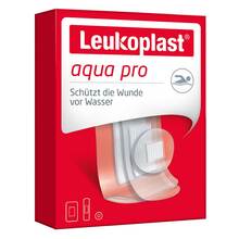 Abbildung: Leukoplast aqua pro Strips 24mm / 19x72mm/38x63mm 20 St, Pflaster PZN 14219920 