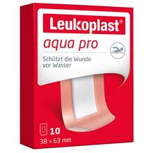 Abbildung: Leukoplast aqua pro Strips 38x63 mm 10 St, Pflaster PZN 14219937 