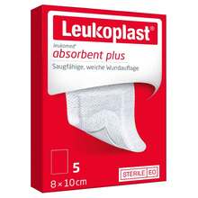 Abbildung: Leukoplast Leukomed steril 8x10 cm Wundauflage 5 St, Verband PZN 14220047 