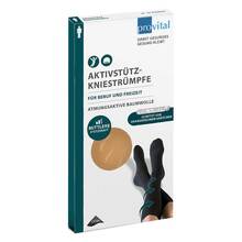 Abbildung: Provital Aktivstützkniestrümpfe Herren Größe 43-46 beige 2 St PZN 14251527 