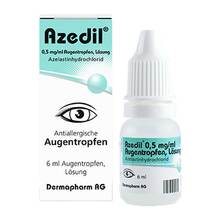 Abbildung: Azedil 0,5 mg / ml Augentropfen Lösung 6 ml, Augentropfen PZN 14270890 