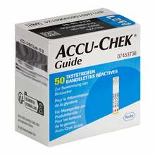 Abbildung: Accu-Chek Guide Teststreifen 1X50 St, Teststreifen PZN 14303543 