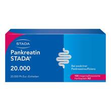Abbildung: Pankreatin Stada 20.000 magensaftresistent Hartkapseln 100 St, Magensaftresistente Hartkapseln PZN 14307765 
