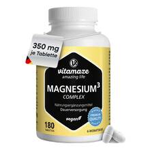 Abbildung: Magnesium 350 mg Komplex Citrat / Oxid/Carbon.vegan 180 St, Tabletten PZN 14327035 