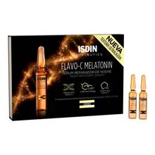 Abbildung: Isdin Isdinceutics Flavo-C Melatonin Serum Ampulle  10X2 ml, Ampullen PZN 14349551 