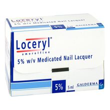 Abbildung: Loceryl Nagellack gegen Nagelpilz Direkt-Applikat. 5 ml, Wirkstoffhaltiger Nagellack PZN 14359242 
