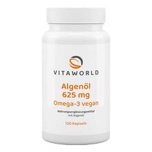 Abbildung: Algenöl 625 mg Omega-3 vegan Kapseln 120 St, Kapseln PZN 14360624 