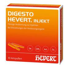 Abbildung: Digesto Hevert injekt Ampullen 10X2 ml, Ampullen PZN 14360966 