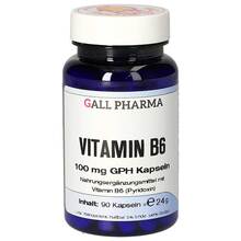 Abbildung: Vitamin B6 100 mg Gph Kapseln 90 St, Kapseln PZN 14364912 
