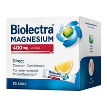 Abbildung: Biolectra Magnesium 400 mg ultra Direct Zitrone 60 St, Pellets PZN 14371289 