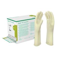 Abbildung: Vasco OP Powdered Handschuhe Latex Größe 8,0 naturweiß 2X50 St, Handschuhe PZN 14382749 