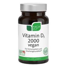 Abbildung: Nicapur Vitamin D3 2000 vegan Kapseln 60 St, Kapseln PZN 14411675 