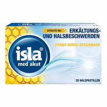 Abbildung: Isla Med akut Zitrus-Honig Pastillen 20 St, Pastillen PZN 14443735 