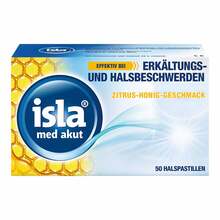Abbildung: Isla Med akut Zitrus-Honig Pastillen 50 St, Pastillen PZN 14443741 