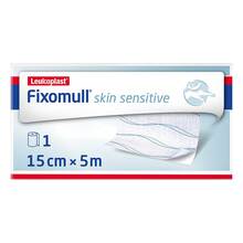 Abbildung: Fixomull Skin Sensitive 15 cmx5 m 1 St, Pflaster PZN 15190940 