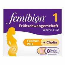 Abbildung: Femibion 1 Frühschwangerschaft Tabletten 56 St, Tabletten PZN 15199970 