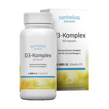 Abbildung: Sanhelios Vitamin D3 Sonnenvitamin-Komplex mit K2 80 St, Kapseln PZN 15242909 