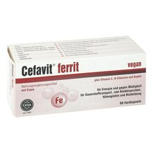Abbildung: Cefavit ferrit Hartkapseln 60 St, Hartkapseln PZN 15246600 