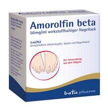 Abbildung: Amorolfin beta 50 mg / ml wirkstoffhalt.Nagellack 5 ml, Wirkstoffhaltiger Nagellack PZN 15306727 
