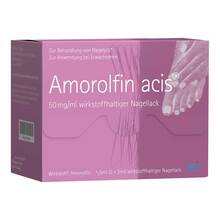 Abbildung: Amorolfin acis 50 mg / ml wirkstoffhalt.Nagellack 6 ml, Wirkstoffhaltiger Nagellack PZN 15317441 