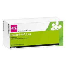 Abbildung: Levoceti-Abz 5 mg Filmtabletten 50 St, Filmtabletten PZN 15318825 